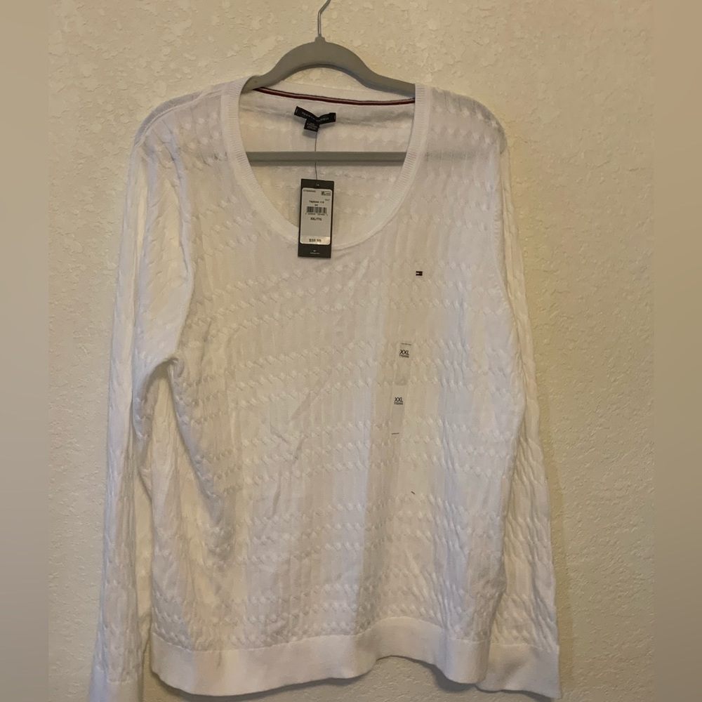 TOMMY HILFIGER Long Sleeved Sweater Lightweight See-Through